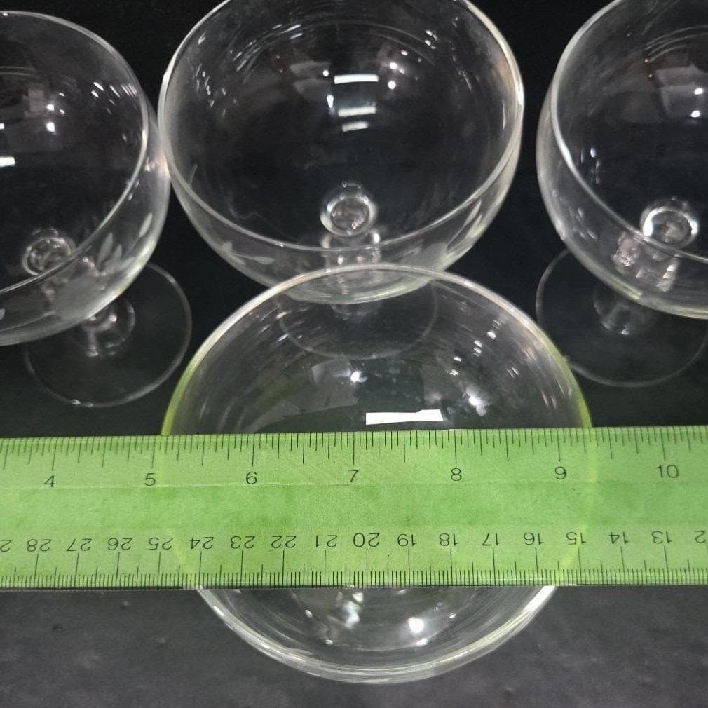 Princess House Heritage Dessert Dishes #507, Set of 4, Crystal Confection Bowls - Thumbnail 3