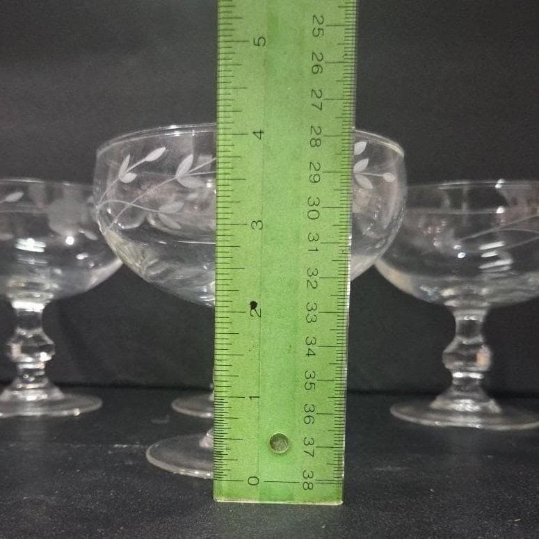 Princess House Heritage Dessert Dishes #507, Set of 4, Crystal Confection Bowls - Thumbnail 2