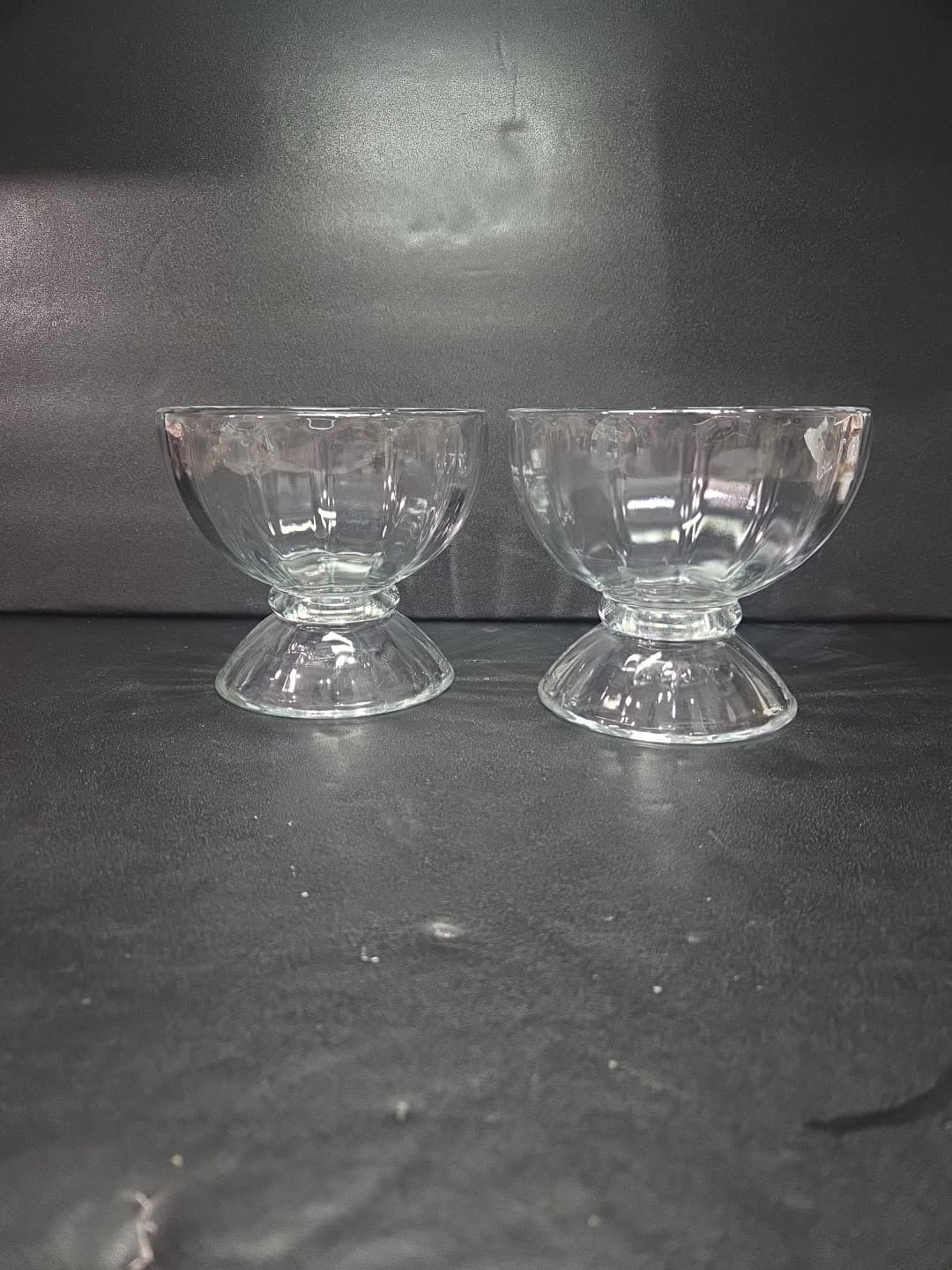 Libbey Ice Cream Sundae Bowls, Glass Bowls Set of 2, Kitchenware, Dessert Bowls