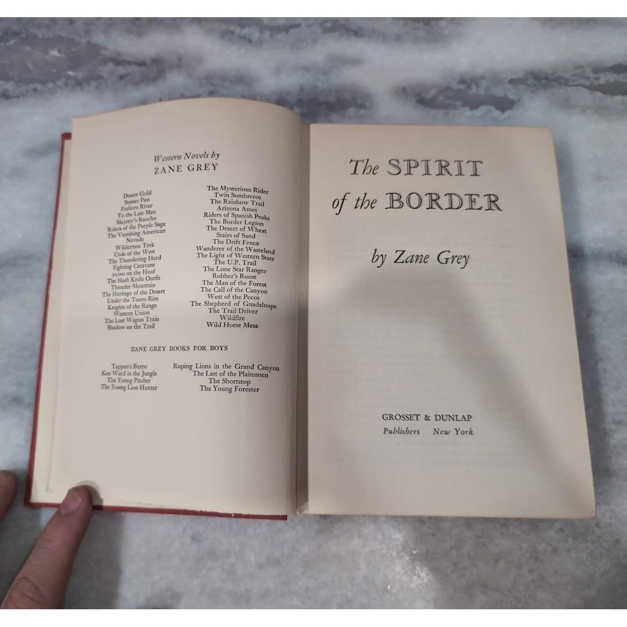Zane Grey Hardcover Books, Spirit of the Border & Shepherd of Guadalupe, Western - Thumbnail 9