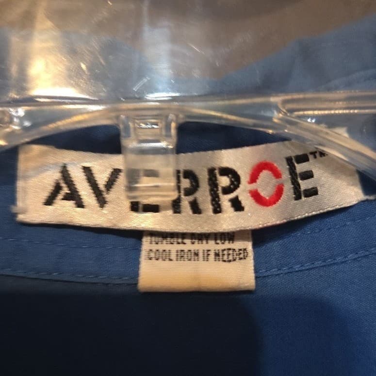 Averroe Blue Button Down Shirt 3/4 Sleeve High Low Hem, Woman's Small RN 40787 - Thumbnail 5