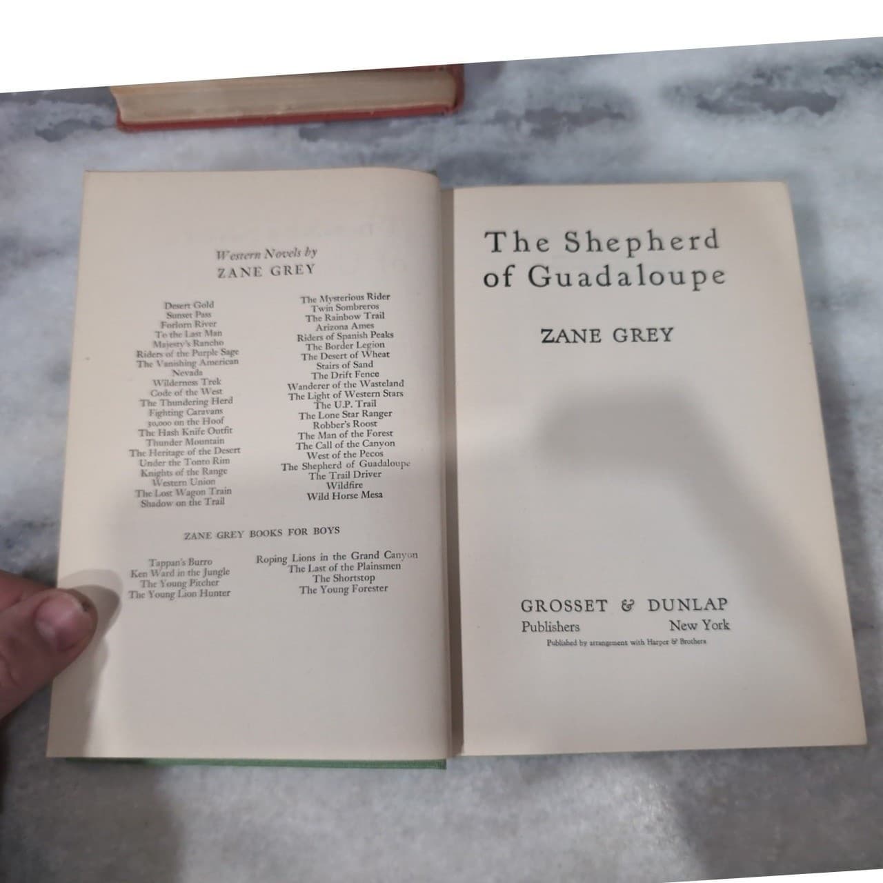 Zane Grey Hardcover Books, Spirit of the Border & Shepherd of Guadalupe, Western - Thumbnail 6