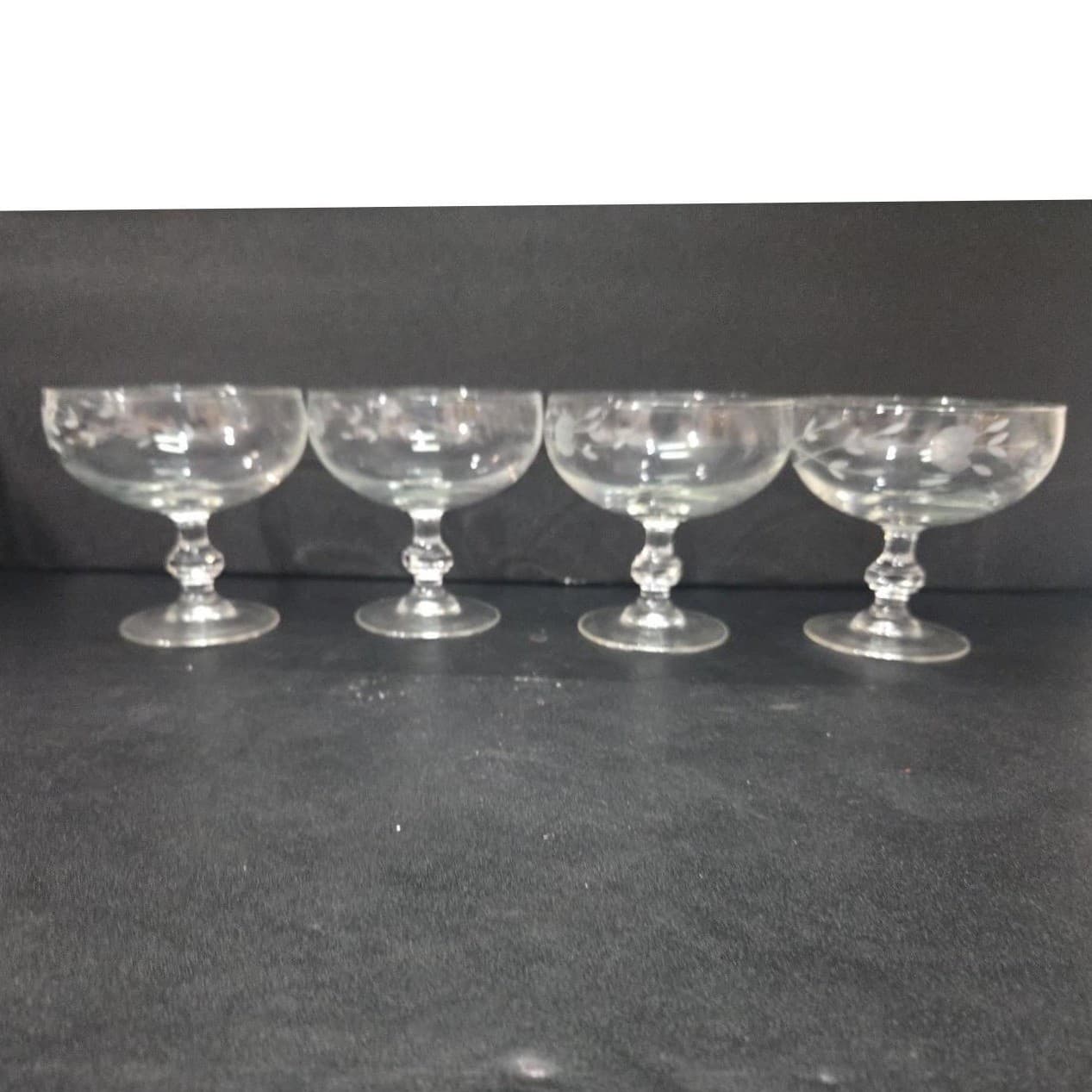 Princess House Heritage Dessert Dishes #507, Set of 4, Crystal Confection Bowls - Thumbnail 8