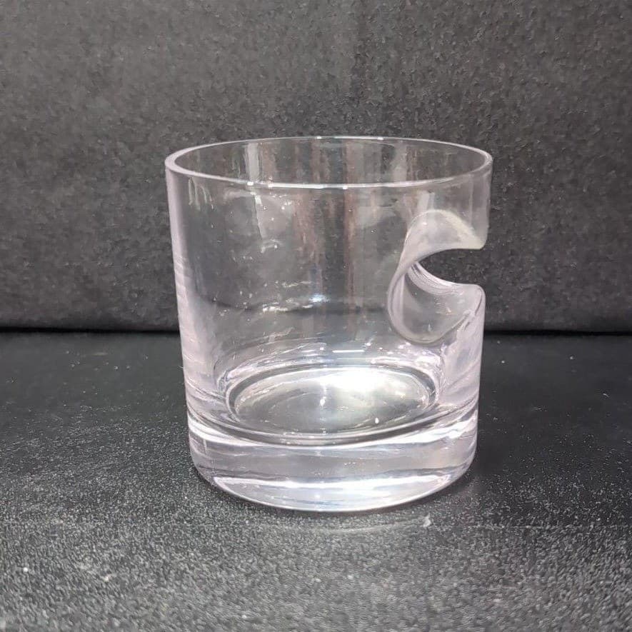 Godinger Whiskey Glass with Cigar Rest, Vintage Clear Old Fashioned Tumbler - Thumbnail 2