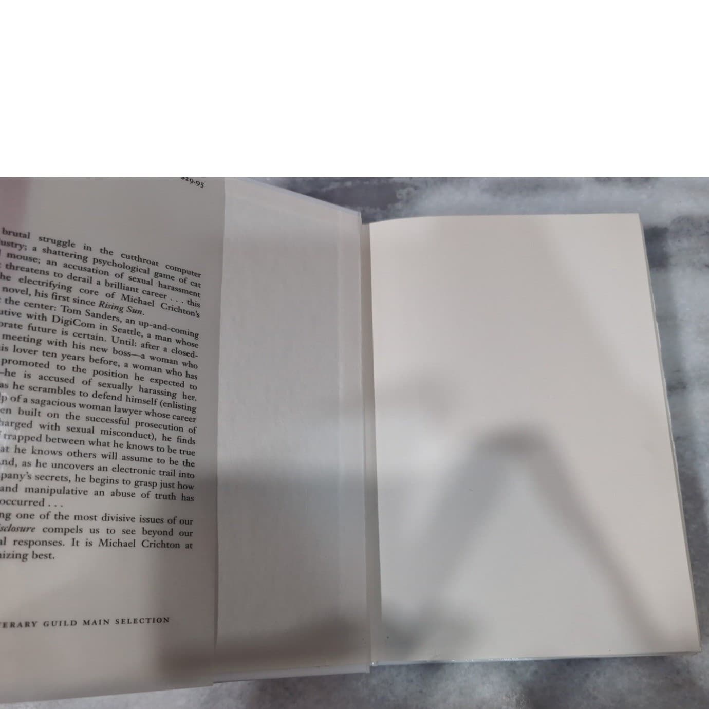 Michael Crichton Standalone Novels, Next Airframe Disclosure Hardcover Paperback - Thumbnail 10