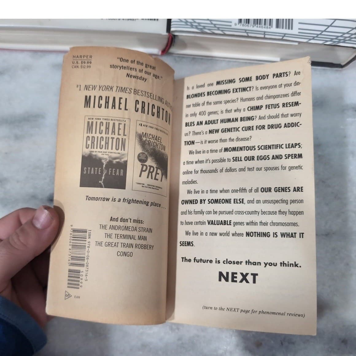 Michael Crichton Standalone Novels, Next Airframe Disclosure Hardcover Paperback - Thumbnail 5