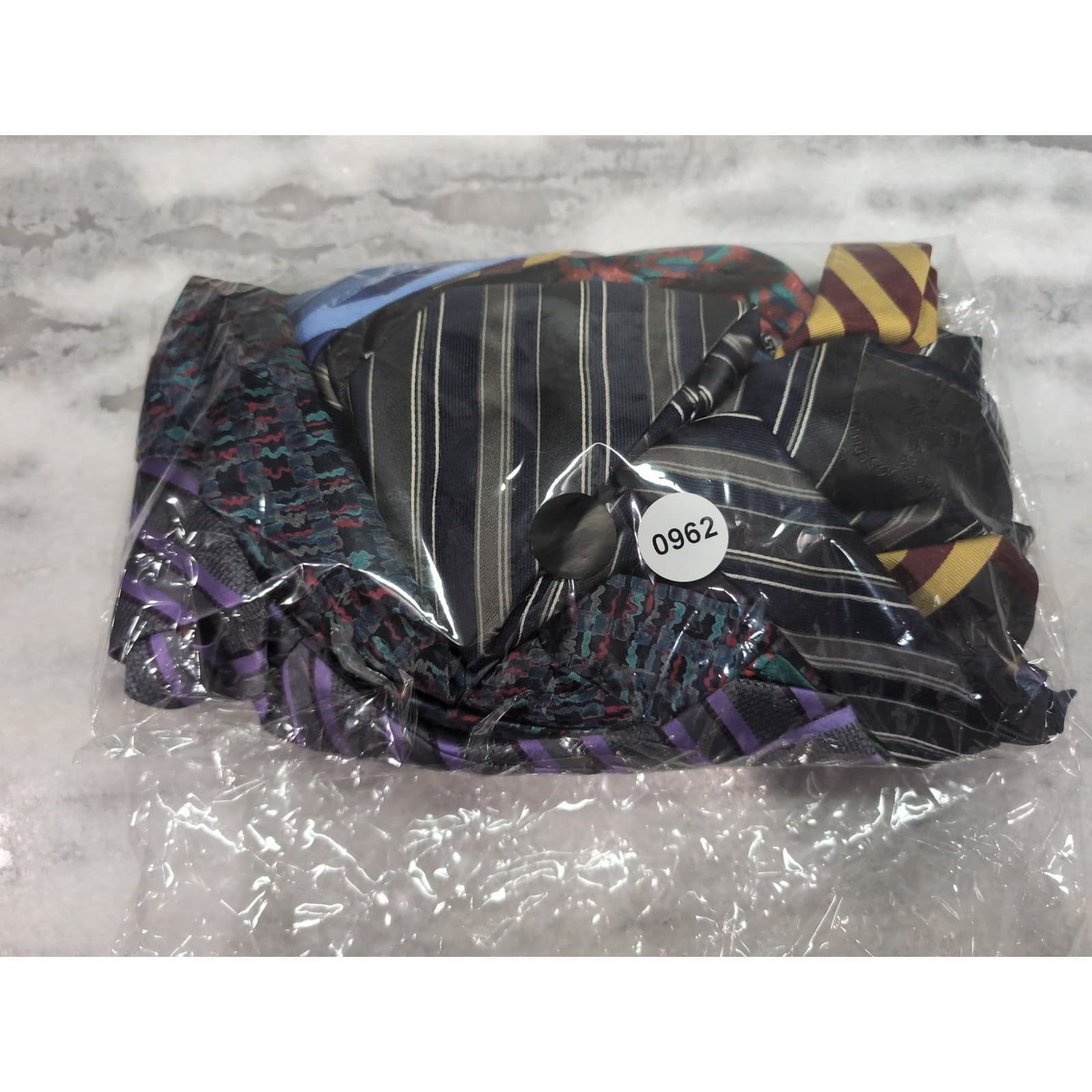 Men's Necktie Bundle, Christmas Holiday Striped Paisley Silk Blend Ties, #8 - Thumbnail 7