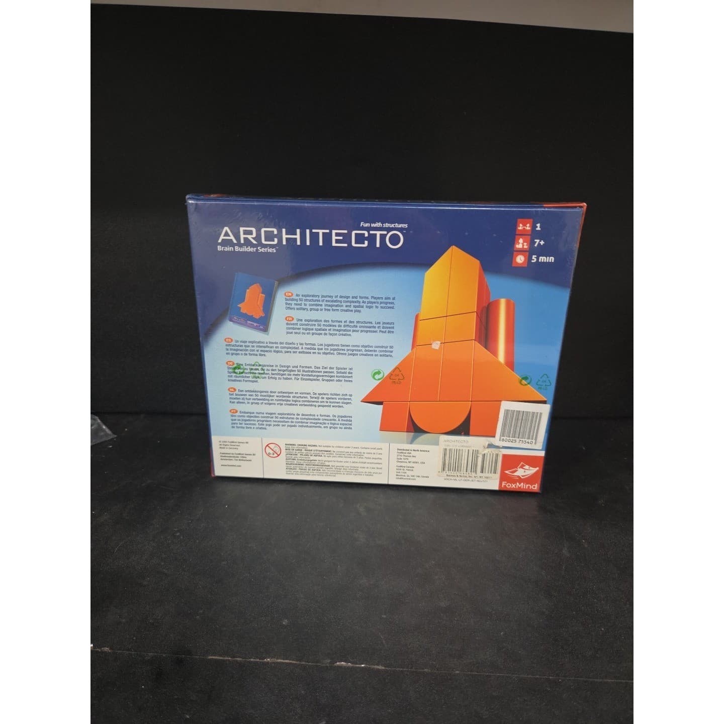 FoxMind Architecto Brain Builder Series 3D Logic Building Game New Sealed - Thumbnail 3