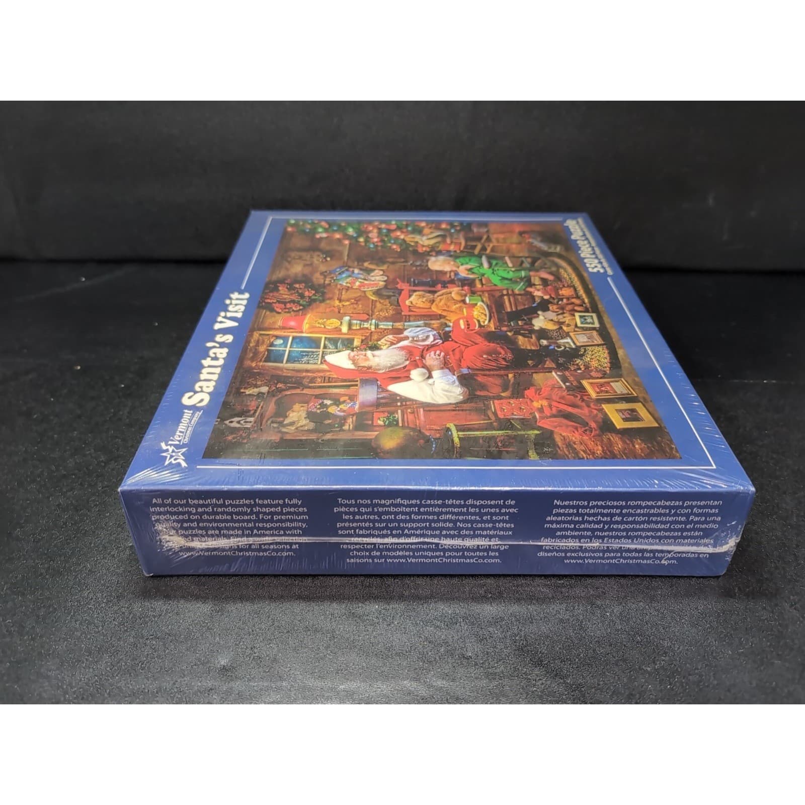 Vermont Christmas Company Santa's Visit 550 Piece Jigsaw Puzzle Larry Hersberger - Thumbnail 6