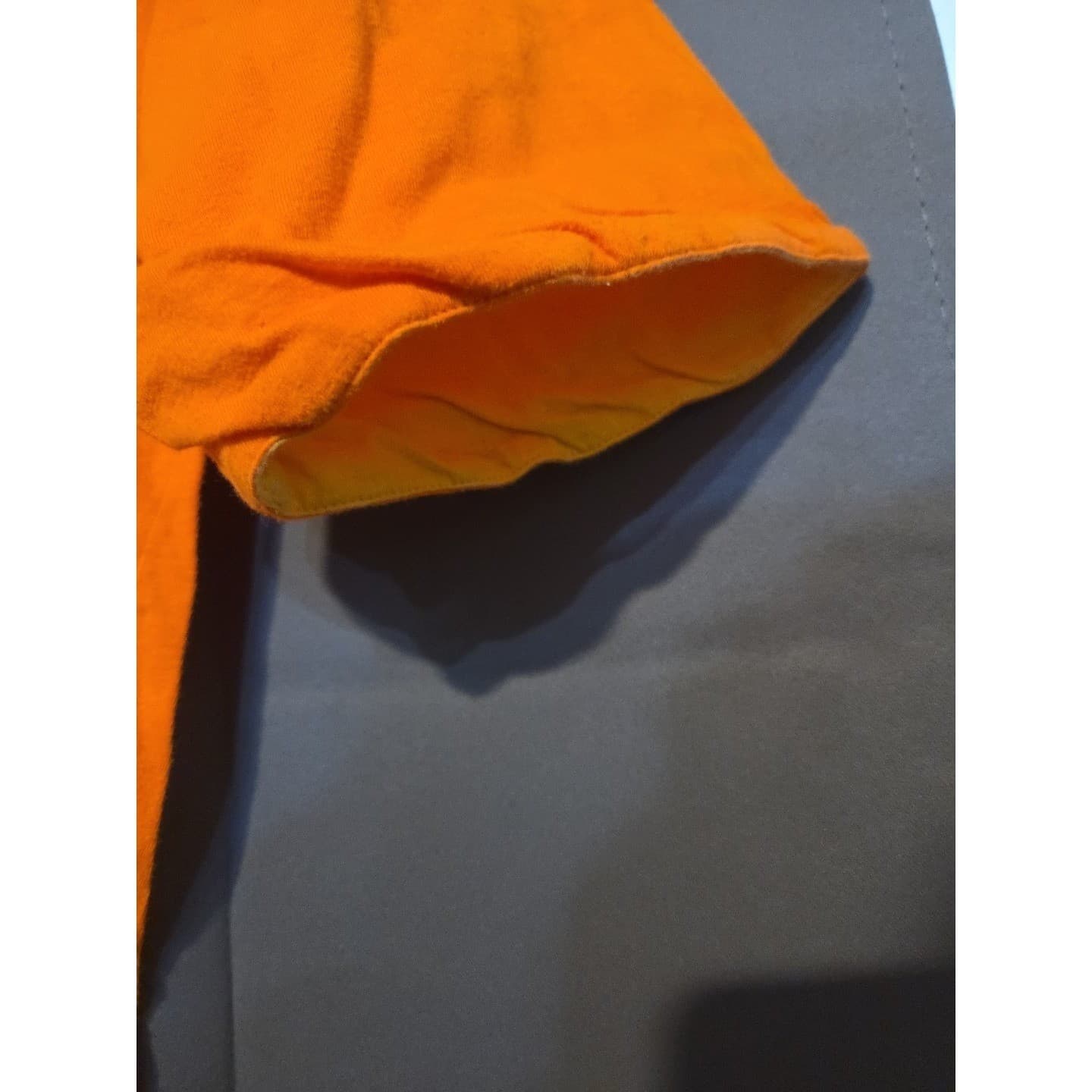 Upper Level Womens Orange Yellow Contrast Collar Short Sleeve Polo Shirt Medium - Thumbnail 7