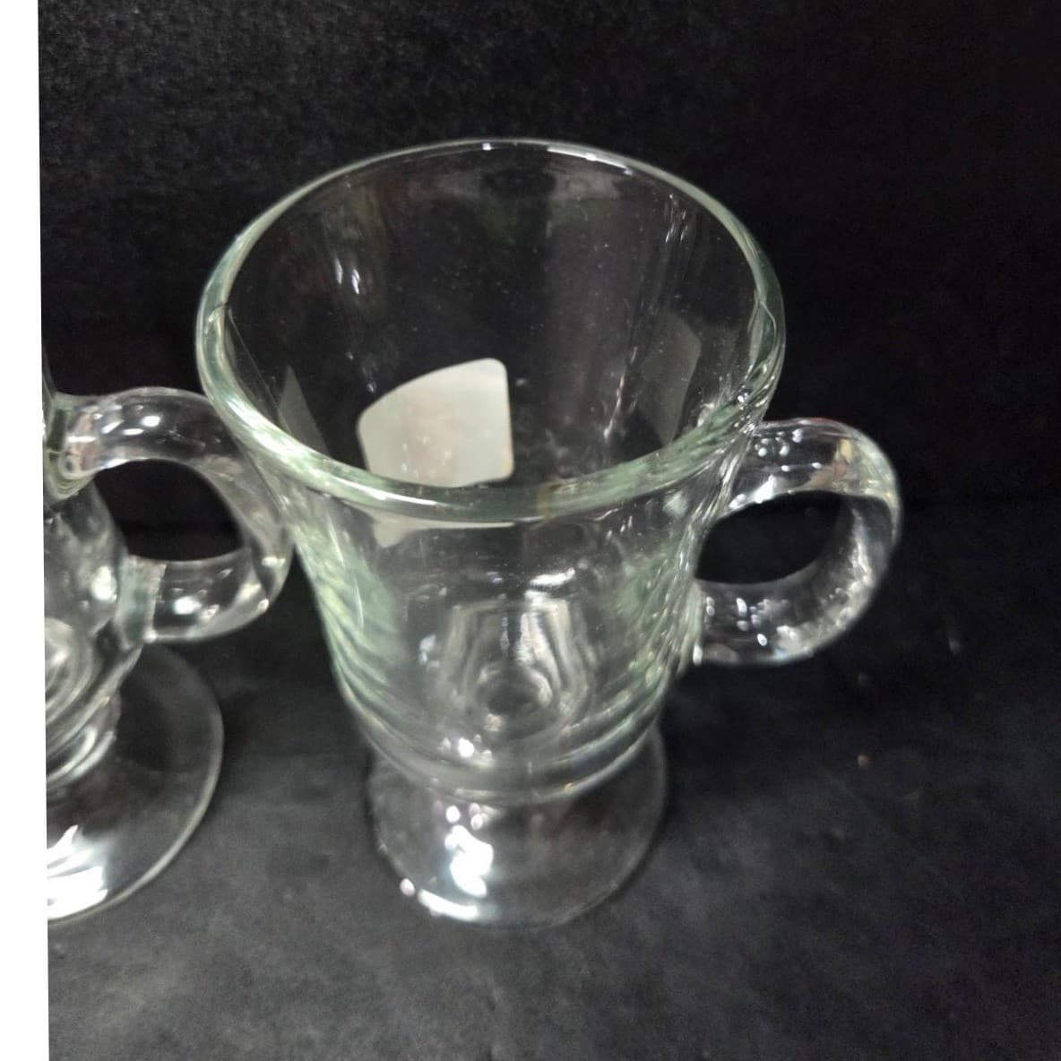 Libbey Irish Coffee Mugs, Set of 2, Vintage Footed Pedestal Glasses, Drinkware - Thumbnail 5