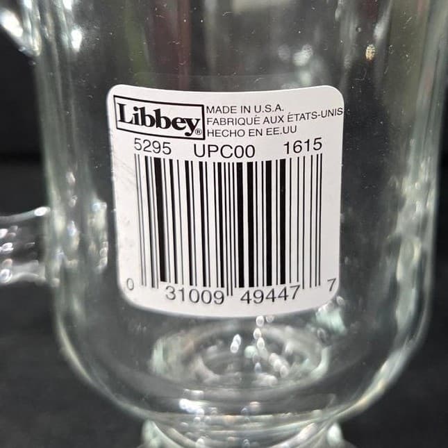 Libbey Irish Coffee Mugs, Set of 2, Vintage Footed Pedestal Glasses, Drinkware - Thumbnail 8