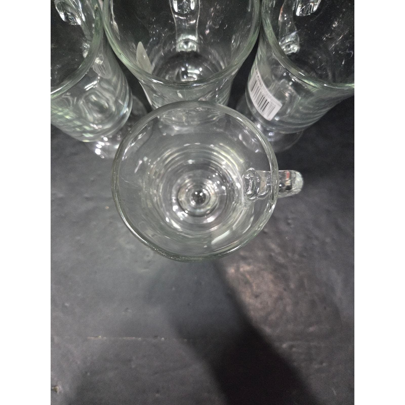 Libbey Clear Glass Irish Coffee Mugs, Set of 4, Vintage Footed Pedestal Glasses - Thumbnail 6