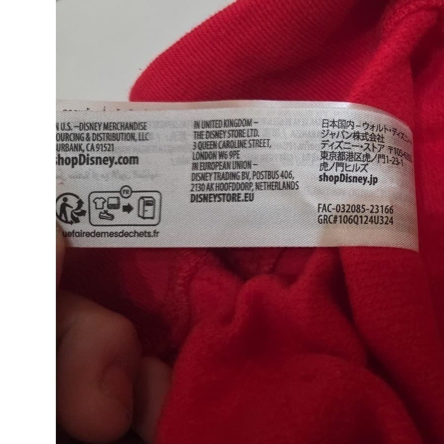 Disney Christmas Hoodie Red Graphic Pullover XL Alice Genie Dumbo Peter Pan - Thumbnail 9