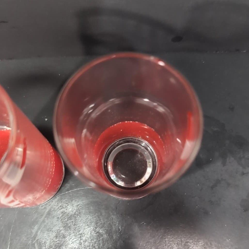 Retro Diner Drinking Glasses, Set of 2, Red Straws Design, Vintage Tumblers - Thumbnail 7