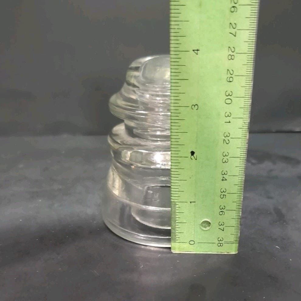 Hemingray 44 Vintage Insulators, 1940s Clear Glass Collectibles, Made in USA - Thumbnail 9