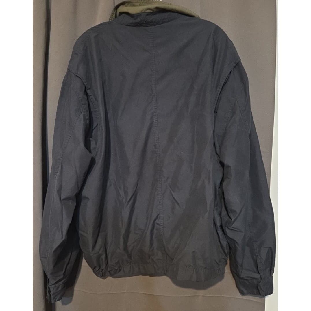 T. Harris London Navy Blue Harrington Jacket Full Zip, Men's XL Windbreaker - Thumbnail 4