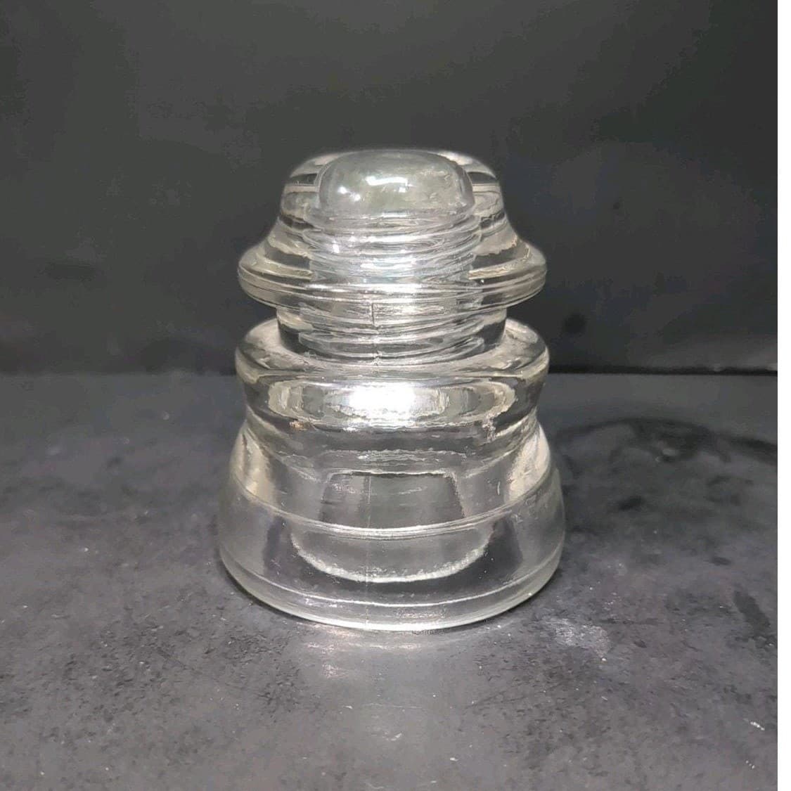 Hemingray 44 Vintage Insulators, 1940s Clear Glass Collectibles, Made in USA - Thumbnail 5