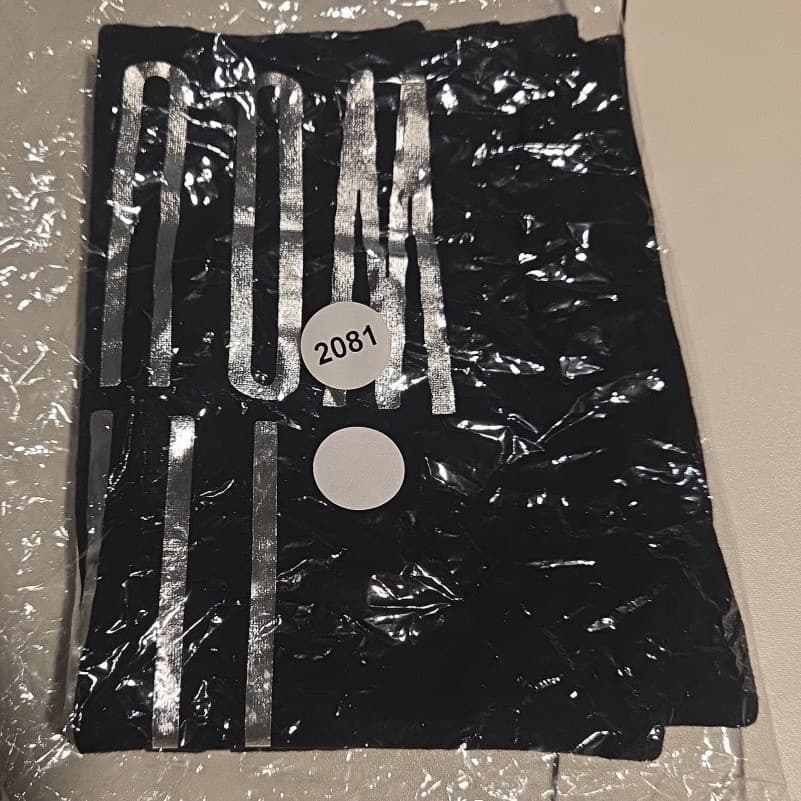 Britches & Pumps Bella Black Tank Top Silver Foil Time Wounds All Heels Large - Thumbnail 9