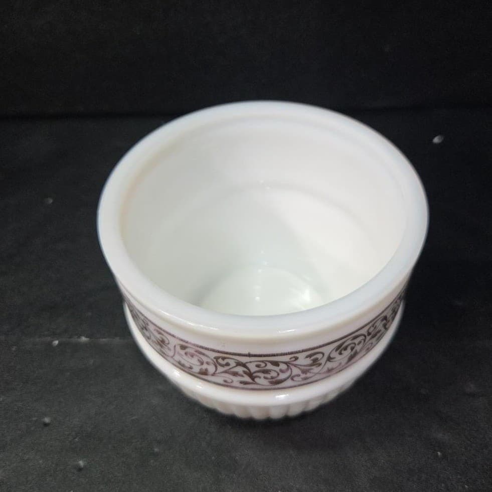 Avon White Lidded Trinket Dish, Vintage Candle Holder, Replacement Vanity Decor - Thumbnail 6