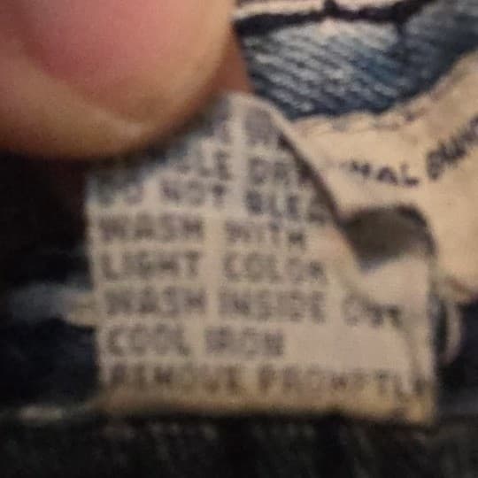 GS115 Money Print Acid Wash Denim Shorts, Blue White, Kids Size 12 Streetwear - Thumbnail 8