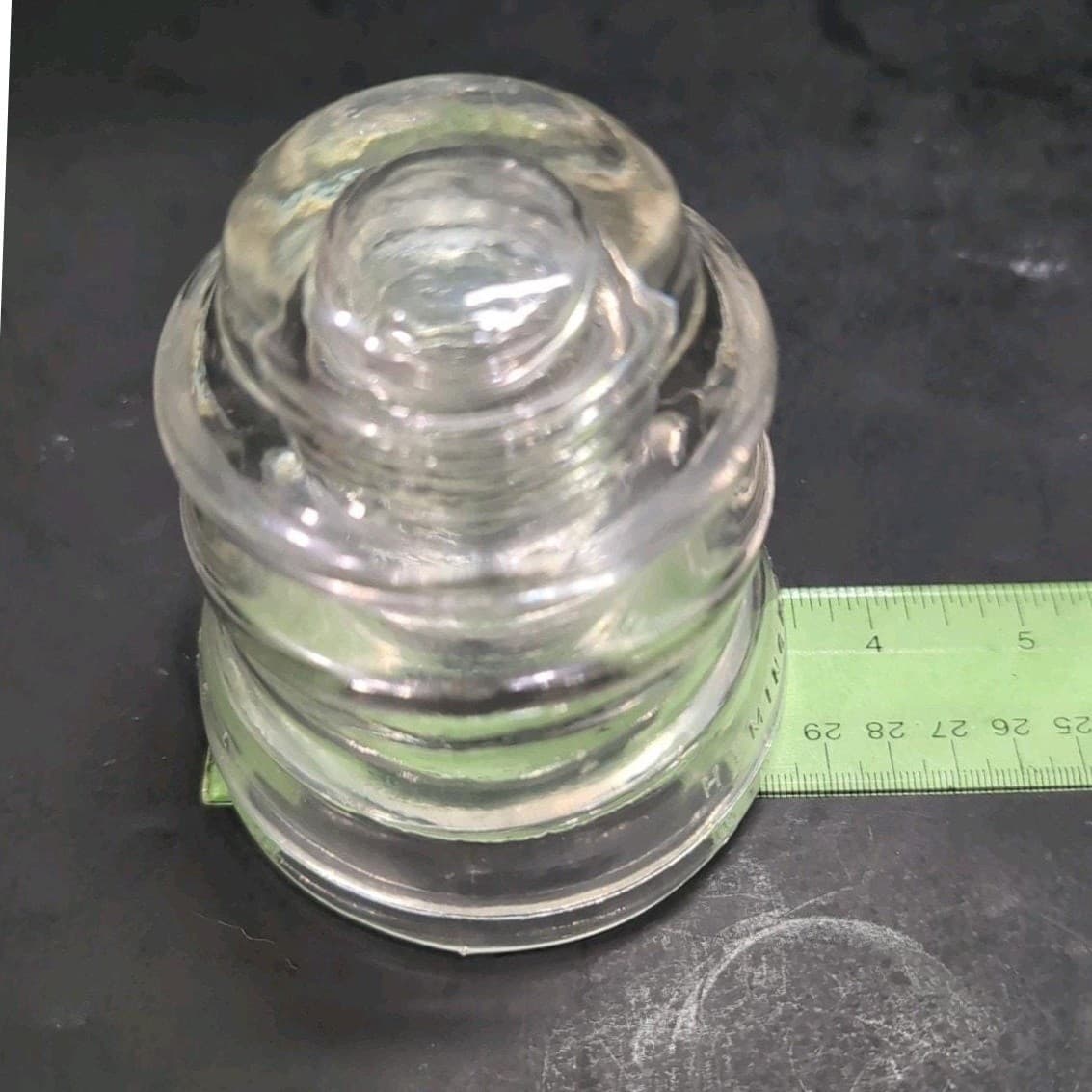 Hemingray 44 Vintage Insulators, 1940s Clear Glass Collectibles, Made in USA - Thumbnail 10