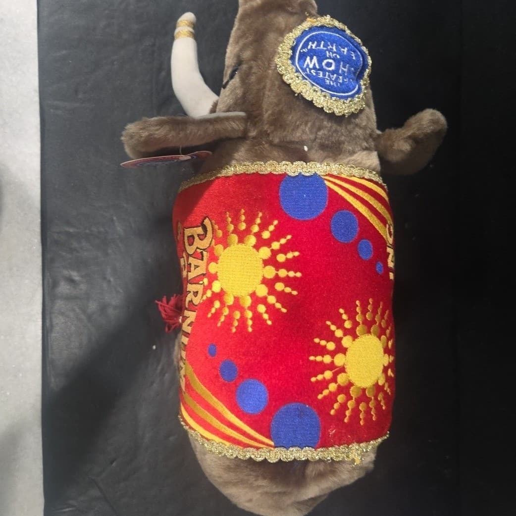 Ringling Bros Barnum & Bailey Circus 137th Edition Elephant Plush Brown Stuffed - Thumbnail 9