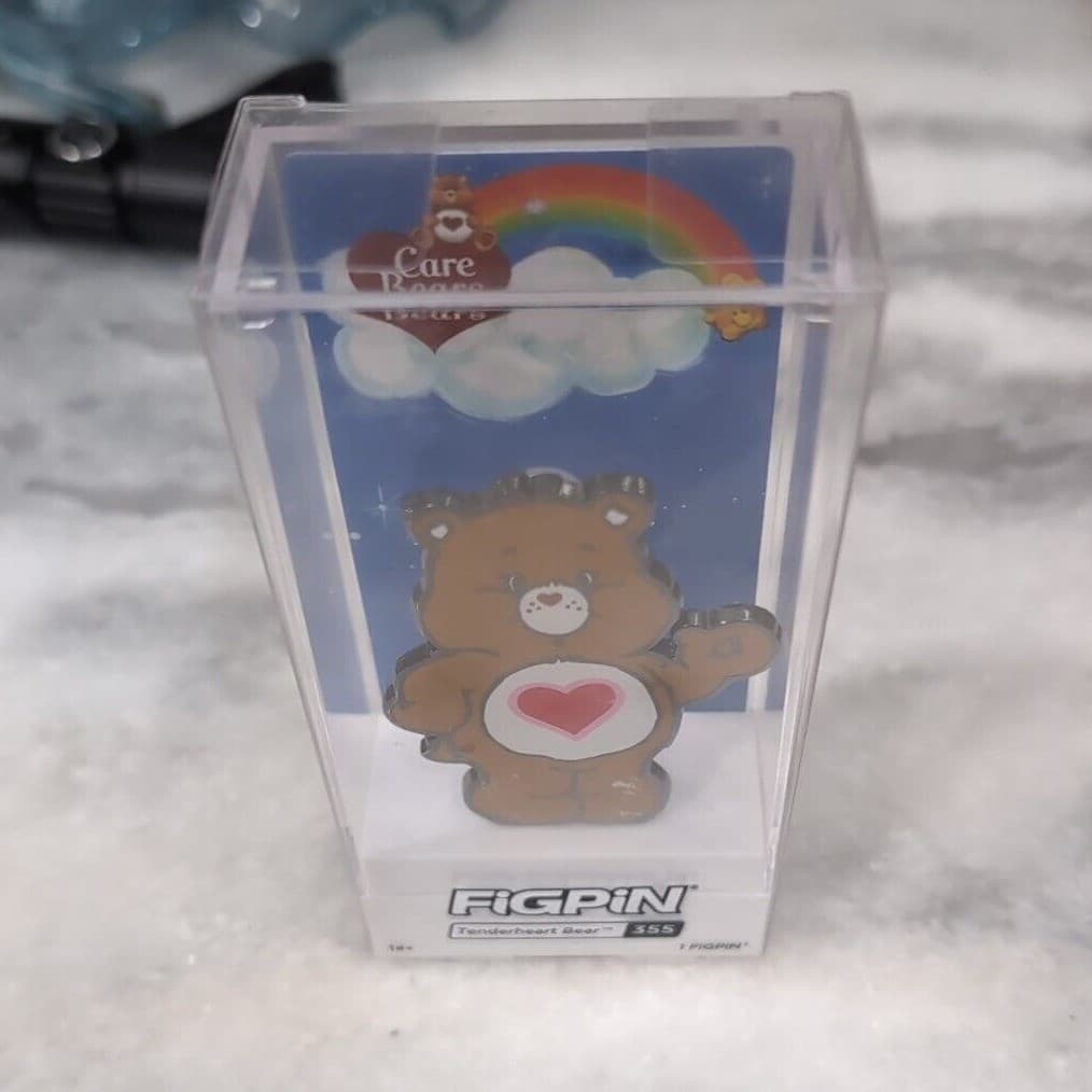 Care Bears Tenderheart Bear FiGPiN 355 Enamel Pin Collectible, Unlocked - Thumbnail 6
