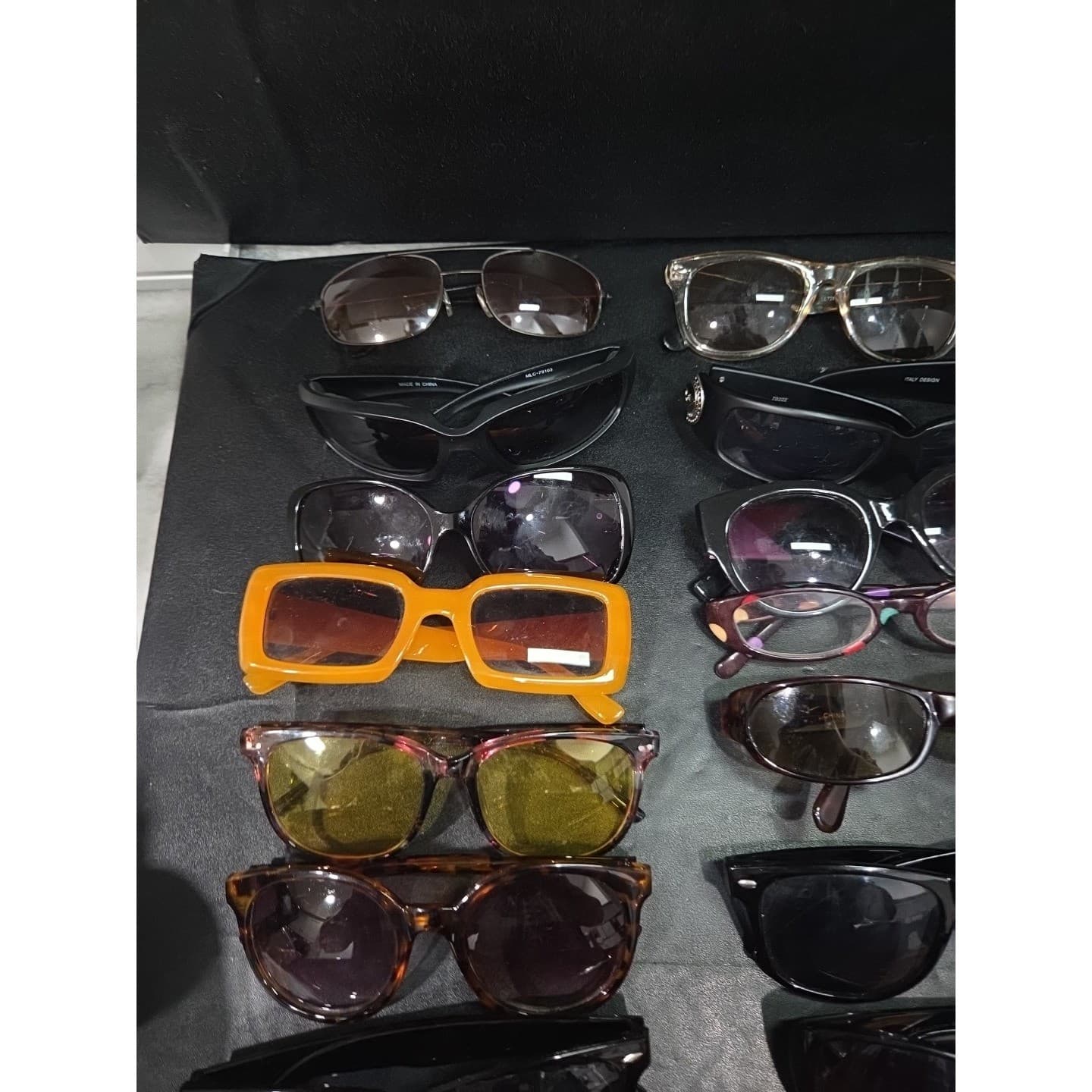 Bulk Lot 30+ Pairs Assorted Sunglasses/Frames: Aviator Cat Eye Rectangular Mixed - Thumbnail 4