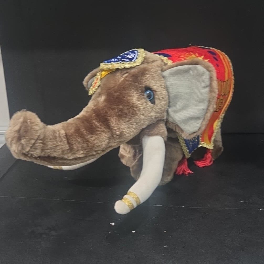 Ringling Bros Barnum & Bailey Circus 137th Edition Elephant Plush Brown Stuffed - Thumbnail 2
