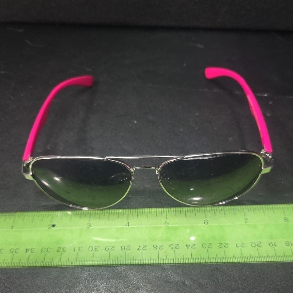 Made For Retail Aviator Sunglasses Silver Frame Hot Pink Arms 234070553F - Thumbnail 9