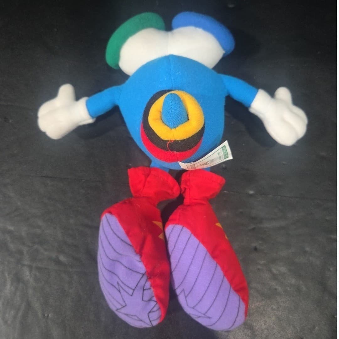 Atlanta Olympic Games Izzy Mascot, 1996 Vintage Plush Dakin Blue Red 90s Toy - Thumbnail 3