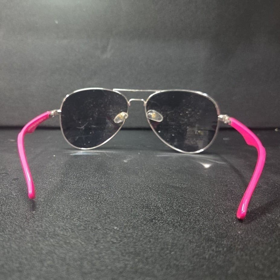 Made For Retail Aviator Sunglasses Silver Frame Hot Pink Arms 234070553F - Thumbnail 4