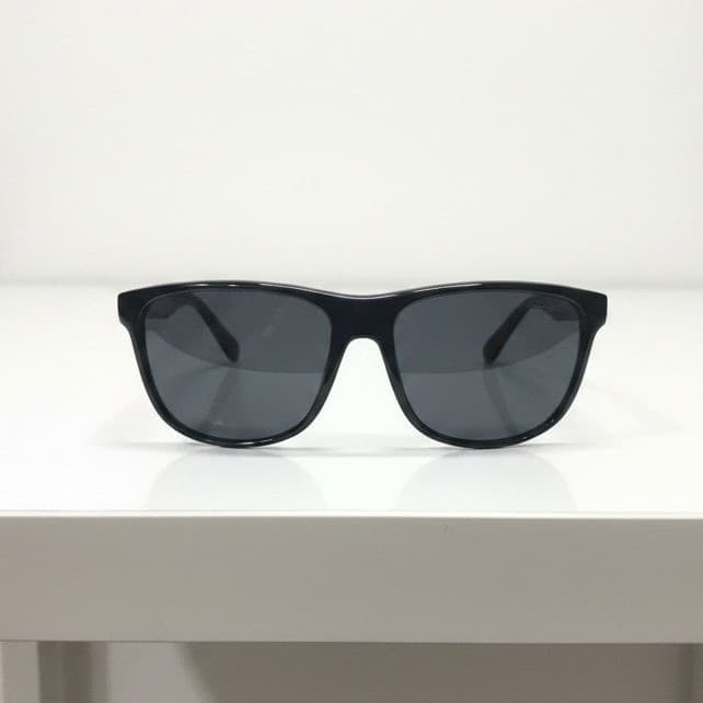 Marc Hunter MH7909 Shiny Black Square Sunglasses 56-16-145 Mens Womens