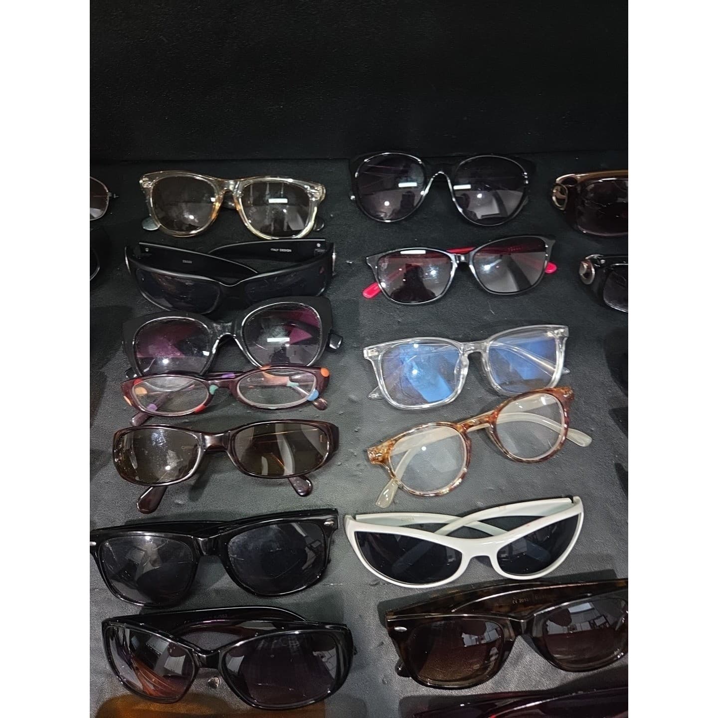 Bulk Lot 30+ Pairs Assorted Sunglasses/Frames: Aviator Cat Eye Rectangular Mixed - Thumbnail 5