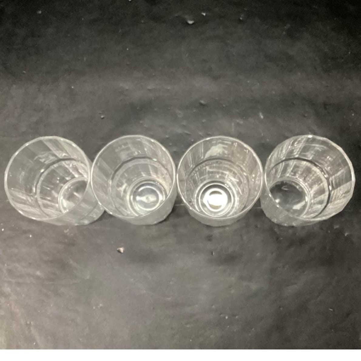 Arcoroc Stratford Clear Stackable Tumblers, Set of 4, Vtg Ribbed Optic Design - Thumbnail 9