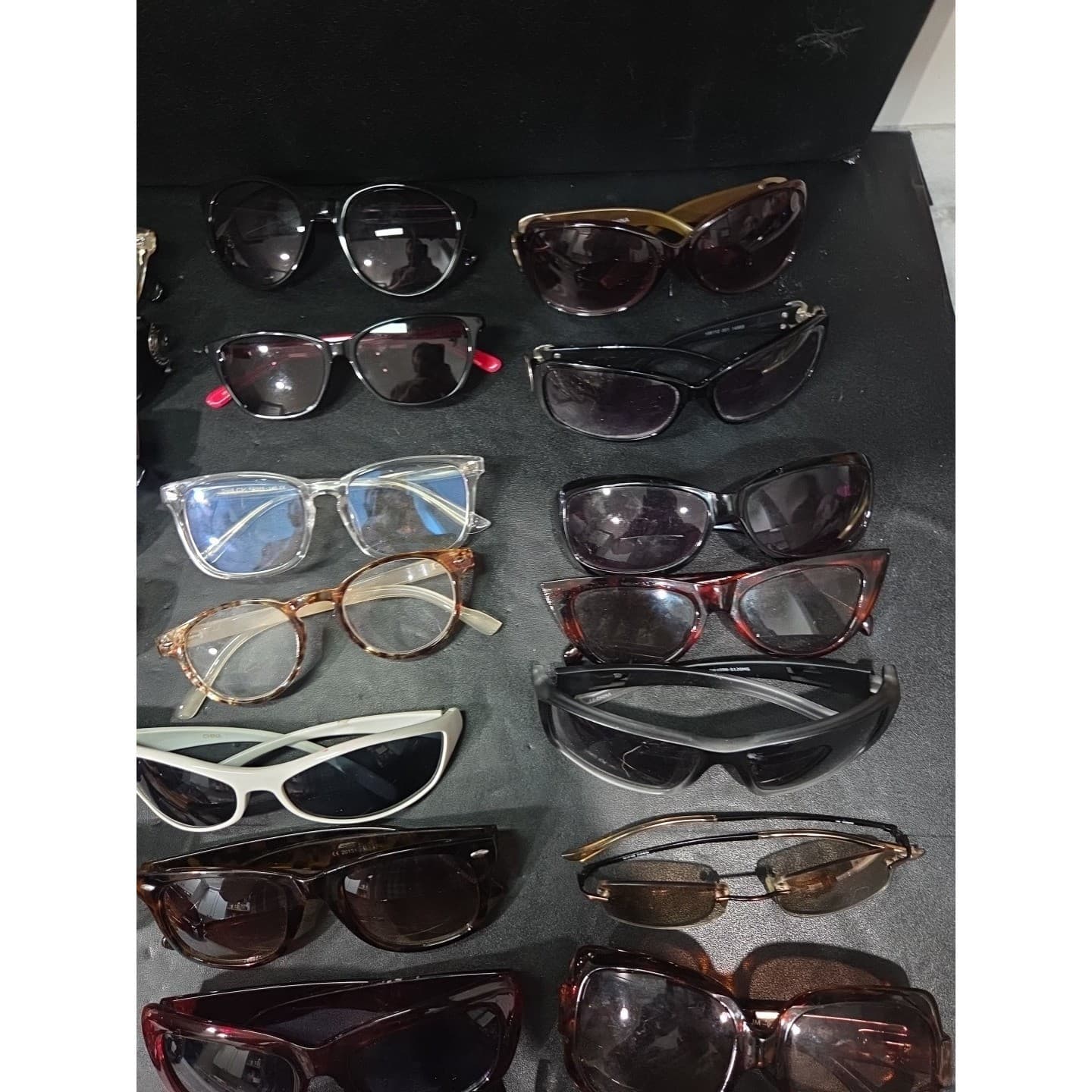 Bulk Lot 30+ Pairs Assorted Sunglasses/Frames: Aviator Cat Eye Rectangular Mixed - Thumbnail 8