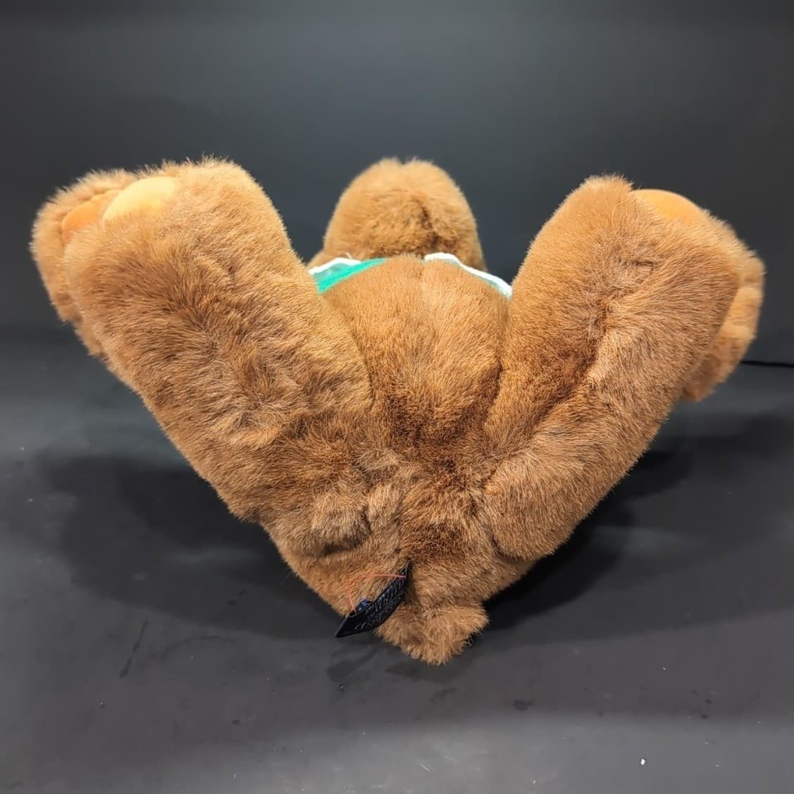 Lands End Gund Coach Paul Bear Rugby Plush, Whistle Hat Green, Vintage 1991 Toy - Thumbnail 10