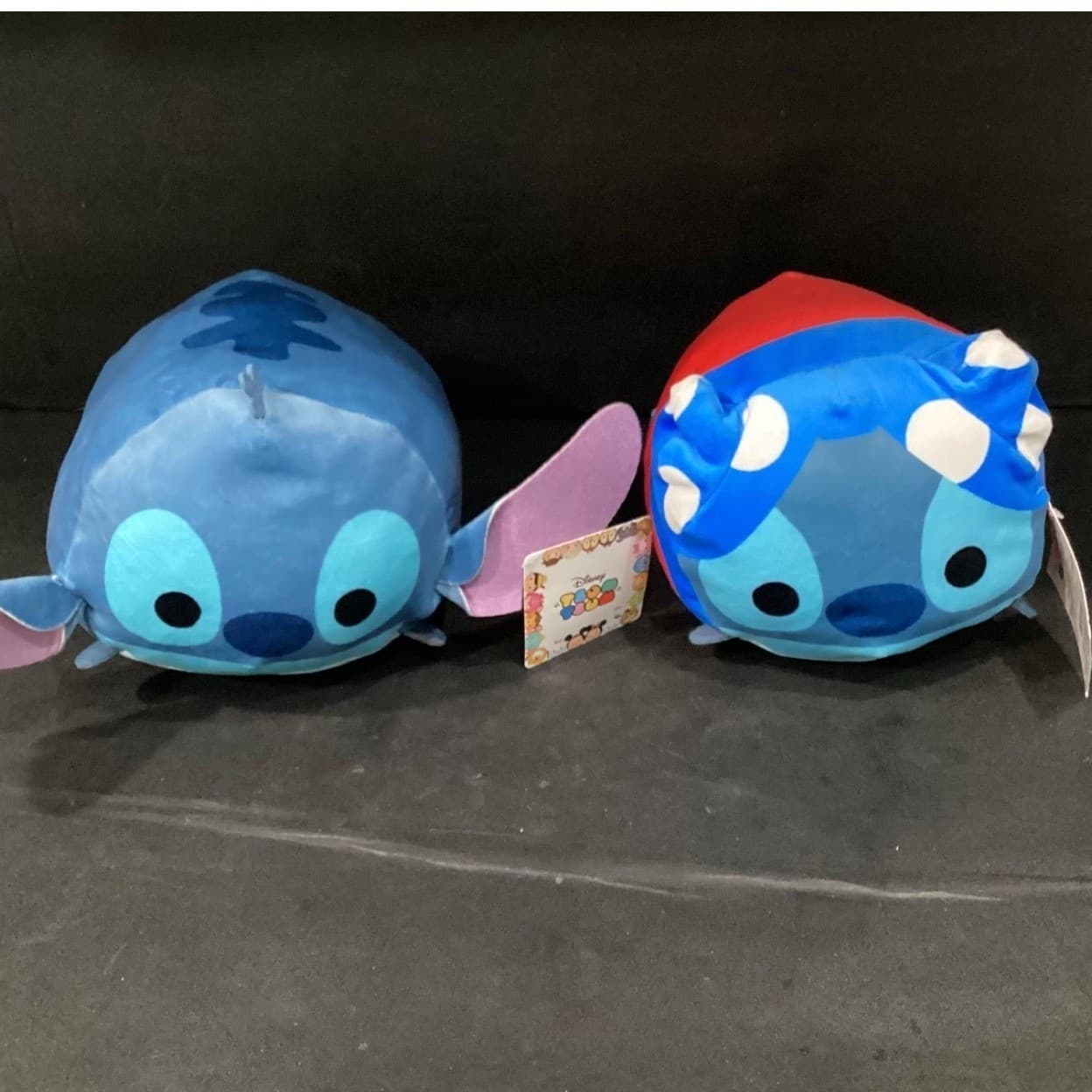 Disney Tsum Tsum Stitch Plush Set Medium 11 Inch Classic and Mushroom Hat 2pc - Thumbnail 2