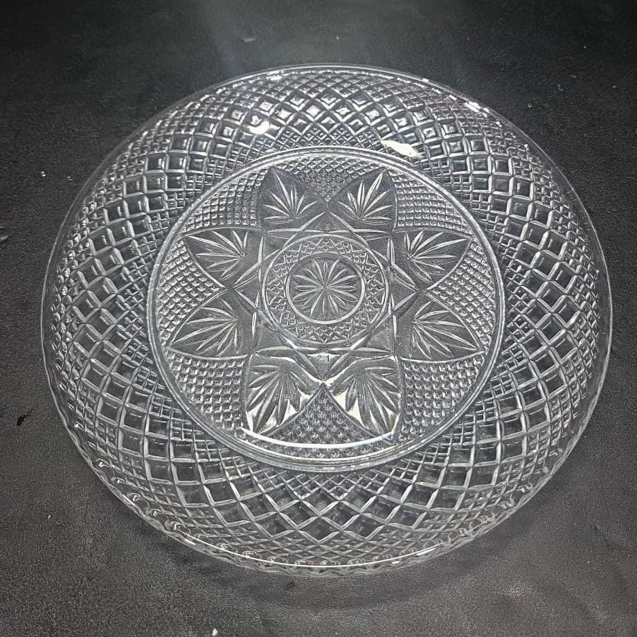 Cristal D'Arques-Durand Clear Salad Plates, Set of 2, Antique Style Dinnerware - Thumbnail 3