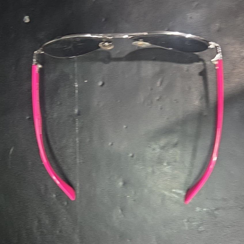 Made For Retail Aviator Sunglasses Silver Frame Hot Pink Arms 234070553F - Thumbnail 6