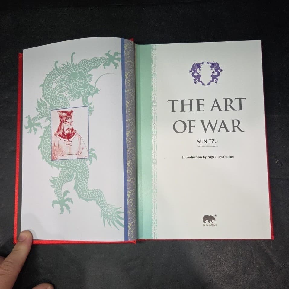 The Art of War Sun Tzu Hardcover Arcturus Publishing Illustrated Red Gold Dragon - Thumbnail 7