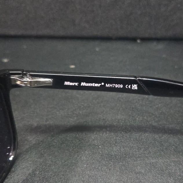 Marc Hunter MH7909 Shiny Black Square Sunglasses 56-16-145 Mens Womens - Thumbnail 8