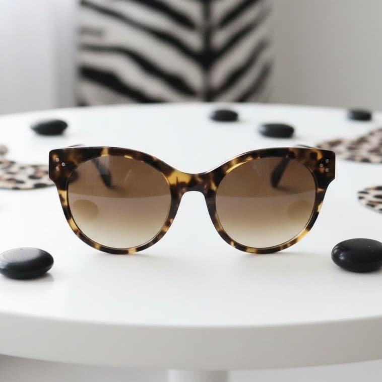 ett:twa Northerner Sunglasses Brown Motif Tortoise Cat Eye 53-21-145 Womens