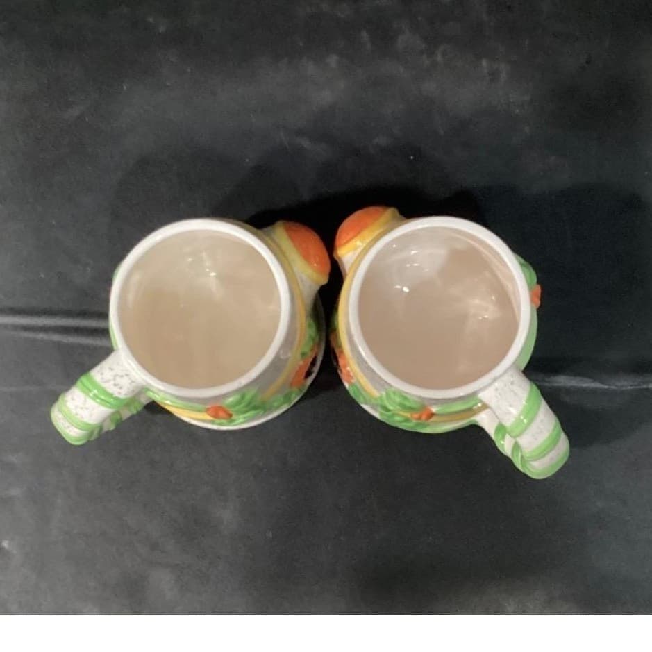 Watering Can Mugs, Set of 2, Tasters Choice Coffee-Mate Vintage Advertising Cups - Thumbnail 8