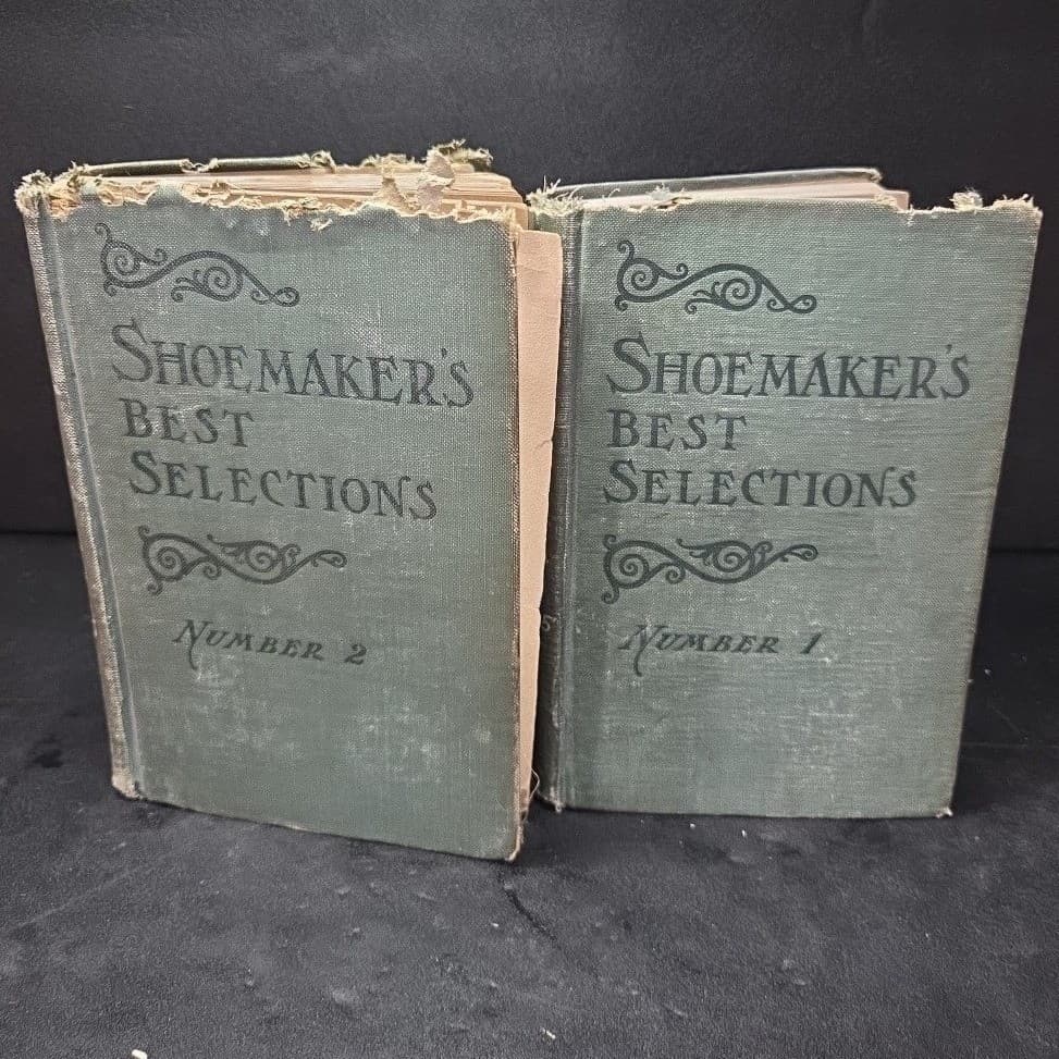 Antique Shoemaker's Best Selections No 1 & 2 Penn Publishing 1920 1921 Books - Thumbnail 2
