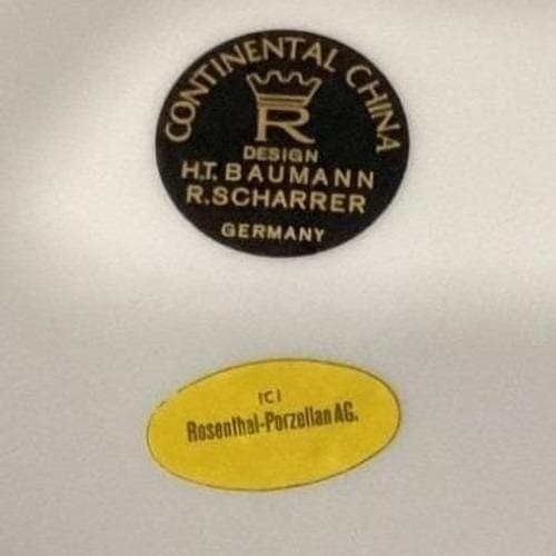 Rosenthal Continental China Baumann Cereal Bowls, Set of 4, German Dinnerware - Thumbnail 5