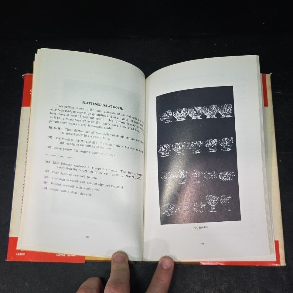 Salt Dishes Clark W Brown 1970 2nd Printing Antique Glass Reference Hardcover - Thumbnail 6