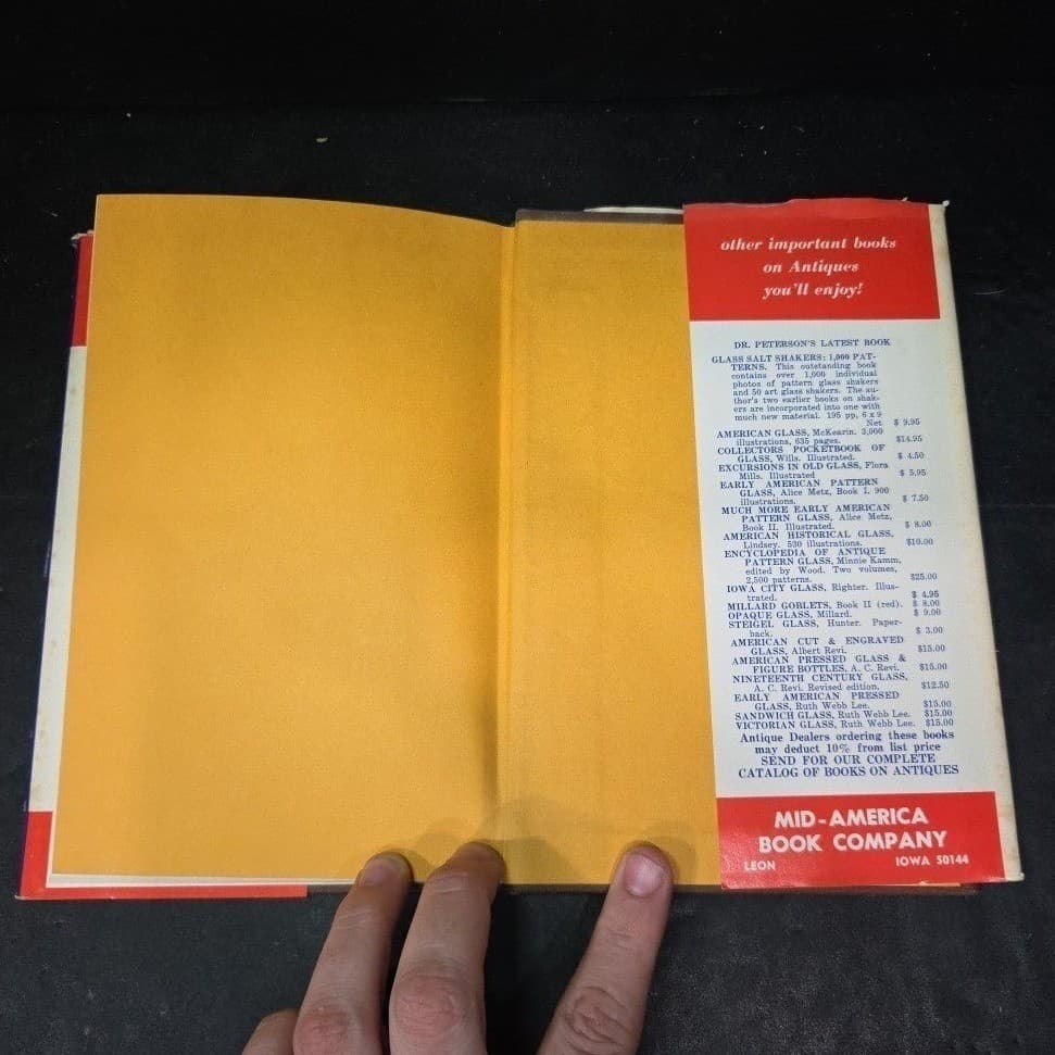 Salt Dishes Clark W Brown 1970 2nd Printing Antique Glass Reference Hardcover - Thumbnail 7