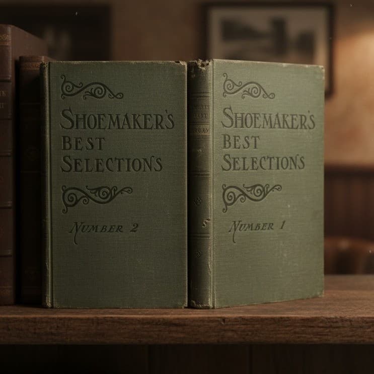 Antique Shoemaker's Best Selections No 1 & 2 Penn Publishing 1920 1921 Books